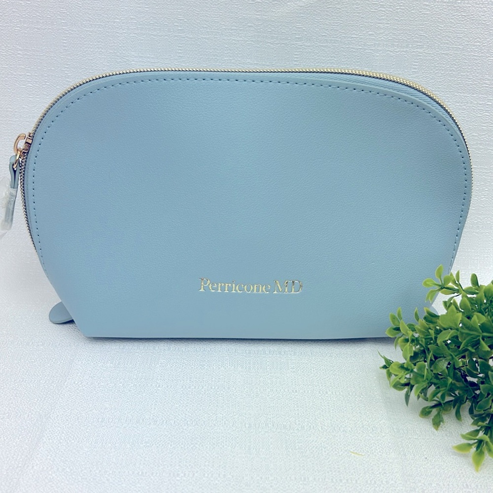 Perricone MD Light Blue Cosmetic Bag NEW!